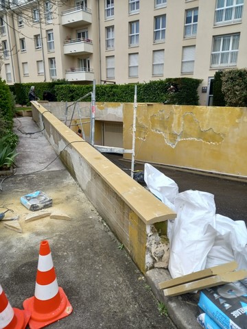 Renovation maconnerie parking Poissy